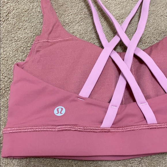Lululemon Cherry Tint Rose Tea Energy Sports Bra - Picture 5 of 11